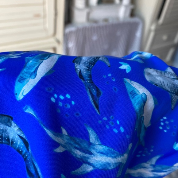 Fused Hawaii Hookeena “bite me” blue swim top - Picture 5 of 8